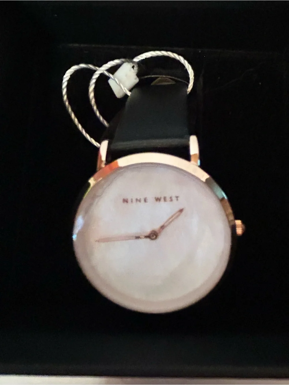 Nine West Rose Gold Tone Watch with White Dial